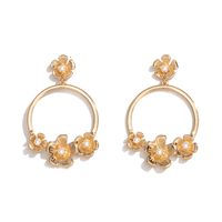 New Simple Pearl Flower Earrings main image 6