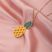 Simple Fruit Pineapple Necklace main image 1