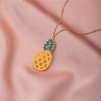 Simple Fruit Pineapple Necklace main image 4