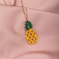 Simple Fruit Pineapple Necklace main image 5