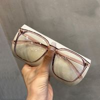 Neue Einfache Mode Flache Spiegelrahmen Brille main image 3