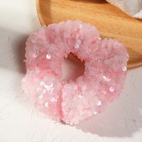 Simple Sequined Handmade Hair Scrunchies sku image 1