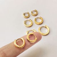 Retro C Shape Plating Alloy No Inlaid Earrings main image 2