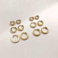 Retro C Shape Plating Alloy No Inlaid Earrings main image 6