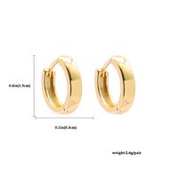 Retro C Shape Plating Alloy No Inlaid Earrings main image 3