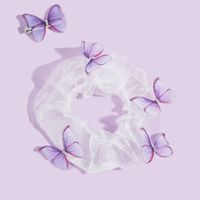 Retro Fashion Butterfly Hair Scrunchies sku image 2