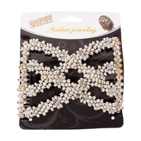Insert The Comb Magic Disk Hair Comb Pearl Bow Hairpin sku image 7
