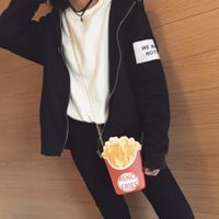 Korean New Creative Hamburger Fries Popcorn Chain Small Bag main image 4