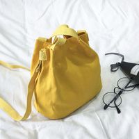 New Fashion Canvas Small Bucket Bag Shoulder Bag main image 5