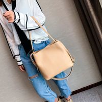 New Fashion Pure Color Simple Single Shoulder Bag main image 1