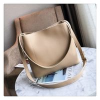 New Fashion Pure Color Simple Single Shoulder Bag main image 3