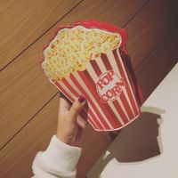 Korean New Creative Hamburger Fries Popcorn Chain Small Bag sku image 5