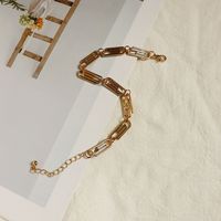 Fashion New Paper Clip Alloy Necklace sku image 1
