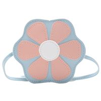 Pu Leather Candy -colored Cute Flower  Bag Kid's Mini Crossbody Bag main image 5