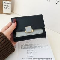 Fashion Contrast Color Simple Wallet main image 1