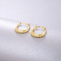 Korean Fashion New Golden Round Beads Tassel Earrings main image 4