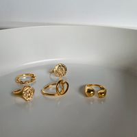 Fashion C Shape Alloy Artificial Gemstones Women's Rings main image 3