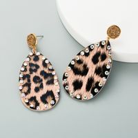 Creative Leather Double-sided Leopard Print Earrings main image 5