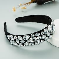 Simple Baroque Glass Velvet Headband main image 3