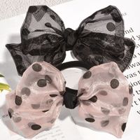 Cute Wave Dot Bow Hair Rope main image 1