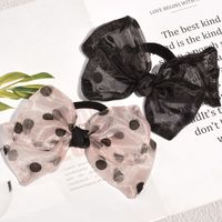 Cute Wave Dot Bow Hair Rope main image 3