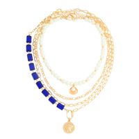 Fashion Trendy Exaggerated Acrylic Chain Multi-layer Necklace main image 6