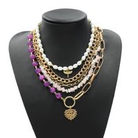 Simple Exaggerated Fashion Stacking Necklace sku image 2