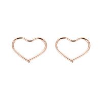 Creative Heart Line Simple Metal Ear Clips sku image 2