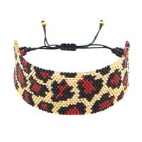 Fashion Leopard Print Beaded Wide Bracelet main image 6