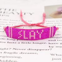 Simple Rose Red Lay Letter Bracelet main image 1