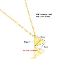 Fashion All-match Paper Airplane Pendant Necklace main image 3