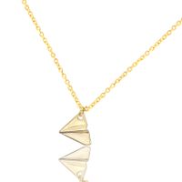 Fashion All-match Paper Airplane Pendant Necklace main image 5