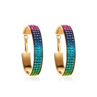 Full Diamond Gradient Color Earrings sku image 9