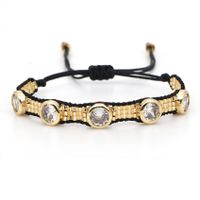 Inlaid Zircon Leopard Print Bracelet sku image 3