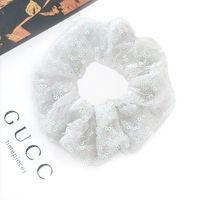 Sequined Fluorescent Simple Hair Scrunchies sku image 5