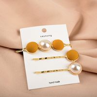 Korean New Frosted Pearl Hairpin sku image 3