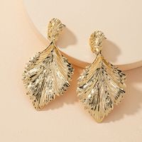 Fashion Metal Leaf Earrings sku image 1