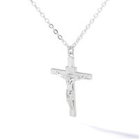 Simple Stainless Steel Jesus Cross Pendant Necklace main image 6