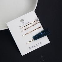 Clip Frange En Acétate Acrylique Géométrique Perle De Corée main image 5