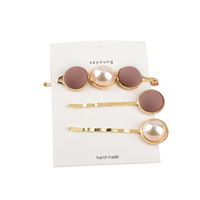 Korean New Frosted Pearl Hairpin main image 6