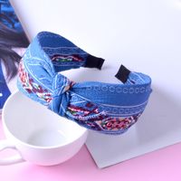 Cross-knotted Fabric Bow Headband main image 6