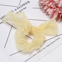 Korean Solid Color Organza Hair Scrunchies main image 3