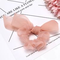 Korean Solid Color Organza Hair Scrunchies main image 4