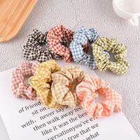 Fashion Plaid Hair Scrunchies Wholesale main image 1