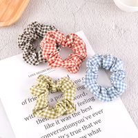 Fashion Plaid Hair Scrunchies Wholesale main image 5