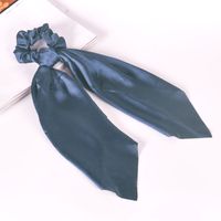 Satin Cloth Long Ribbon Hair Scrunchies main image 5