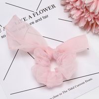 Korean Solid Color Organza Hair Scrunchies sku image 1