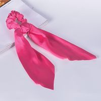 Satin Cloth Long Ribbon Hair Scrunchies sku image 2