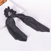 Satin Cloth Long Ribbon Hair Scrunchies sku image 4