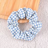 Fashion Plaid Hair Scrunchies Wholesale sku image 5